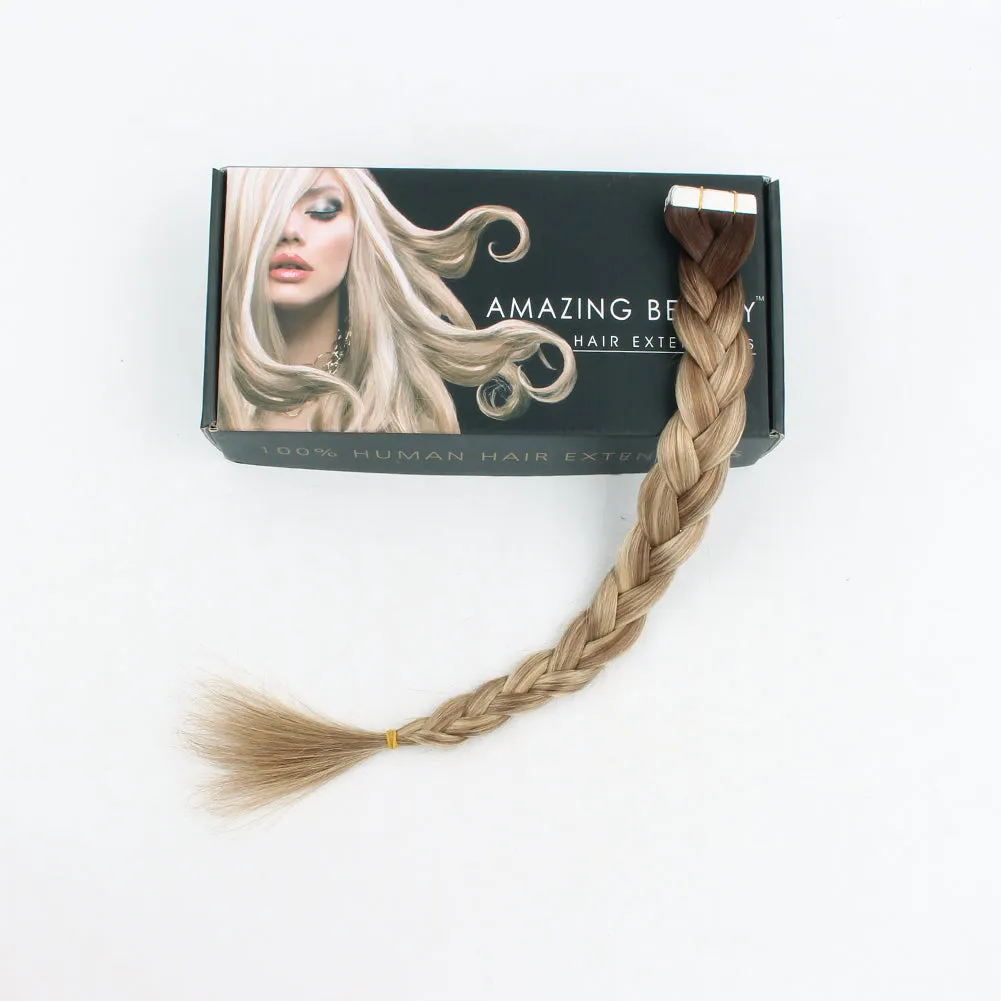 Tape In Hair Extension Rooted Highlights RP3-8/613