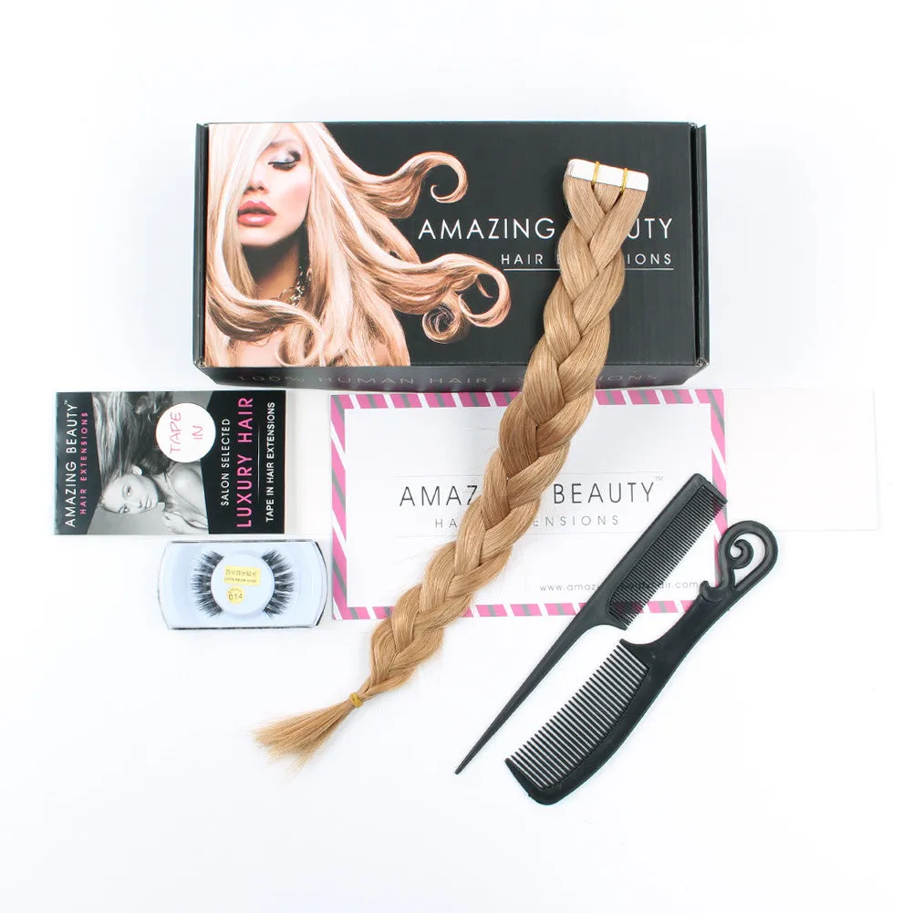 Tape In Hair Extensions #12 Golden Brown