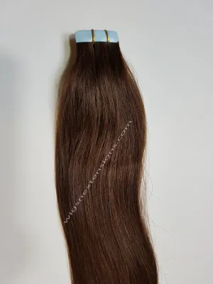 Tape In Remy Human  Hair Extensions Grade 8A  Colour # 2 Dark Brown