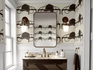 THORNTON HILL WALLPAPER IN COCOA