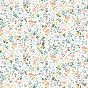 Tissu coton - CURIO Small Flowers - White- RIFLE PAPER AND CO (vendu x10cm) (Copie)
