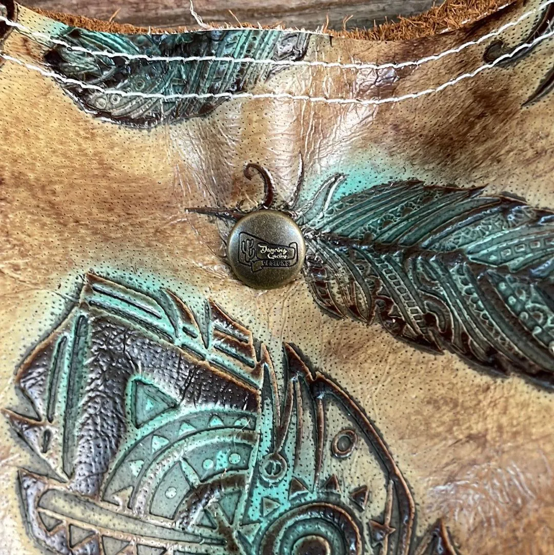 Trisha - Blank Slate w/ Turq. Patina Feather