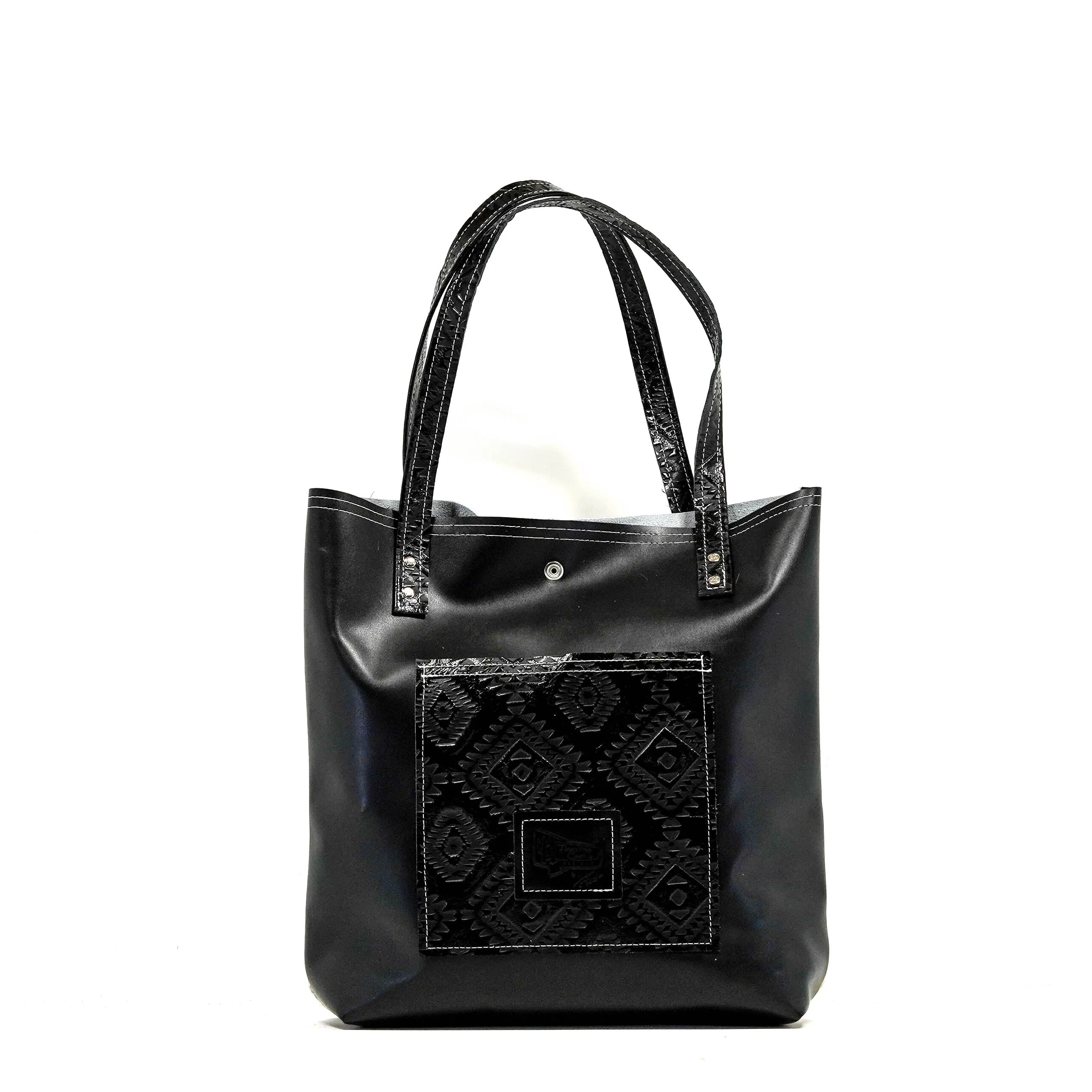 Trisha - Chocolate & White w/ Onyx Aztec