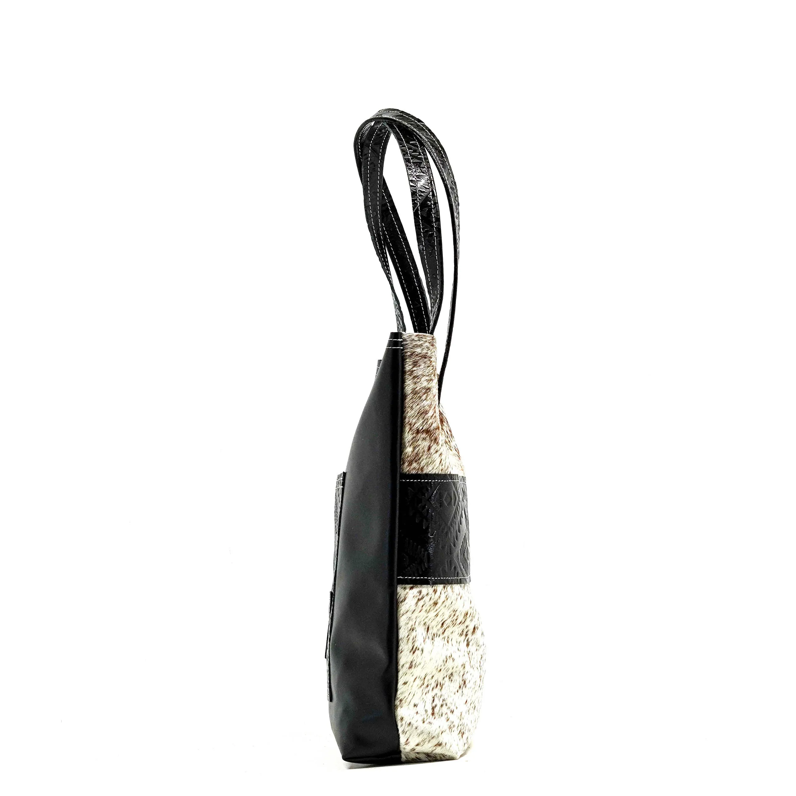 Trisha - Chocolate & White w/ Onyx Aztec