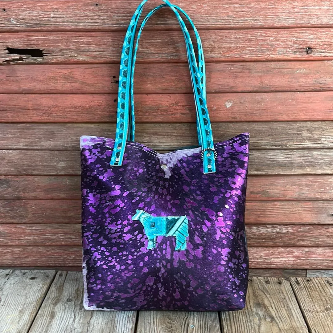 Trisha - Purple Acid w/ Glacier Park Navajo Cow