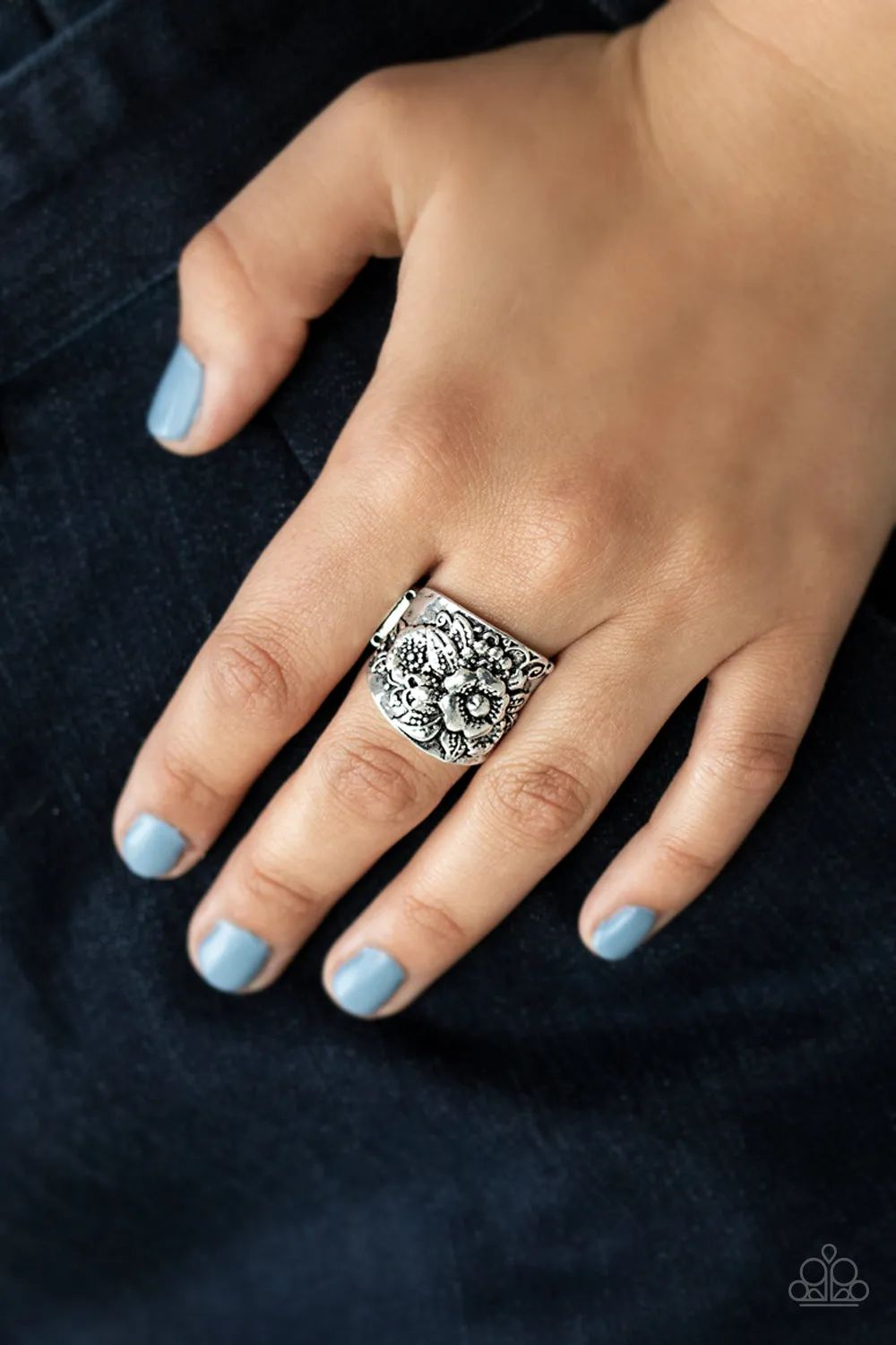 Tropical Bloom - Silver Ring