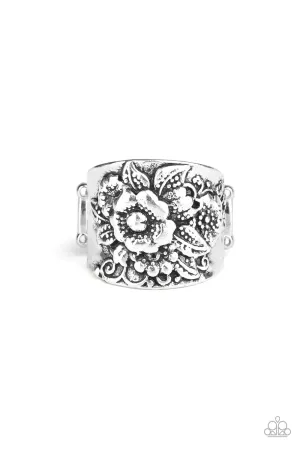 Tropical Bloom - Silver Ring