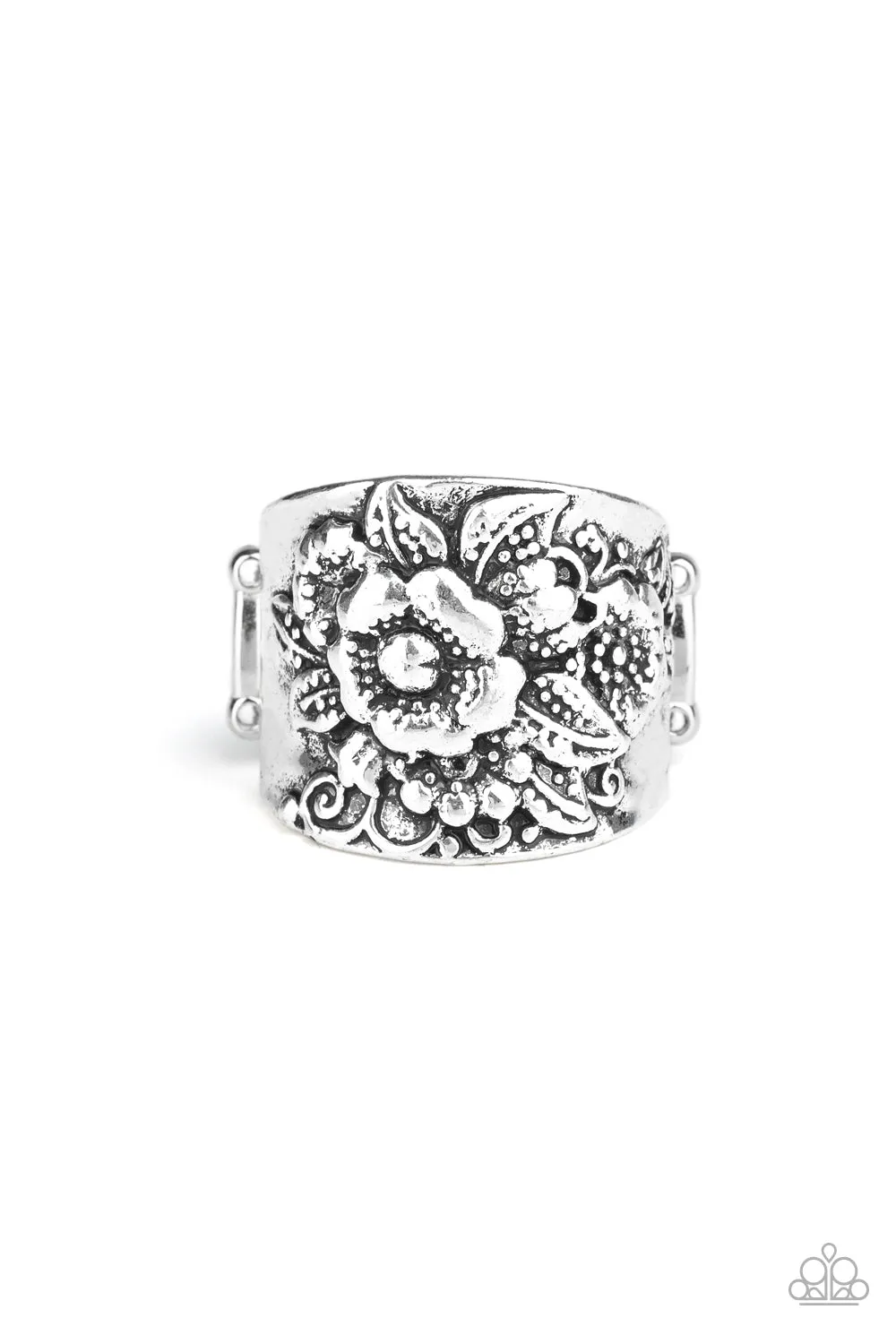 Tropical Bloom - Silver Ring