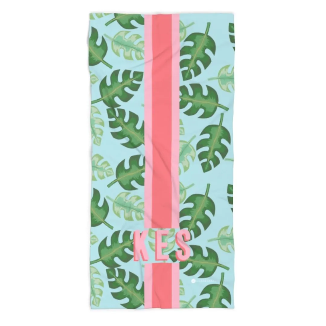 Tropical Blue Beach Towel
