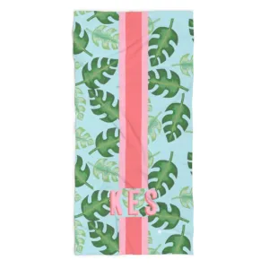 Tropical Blue Beach Towel