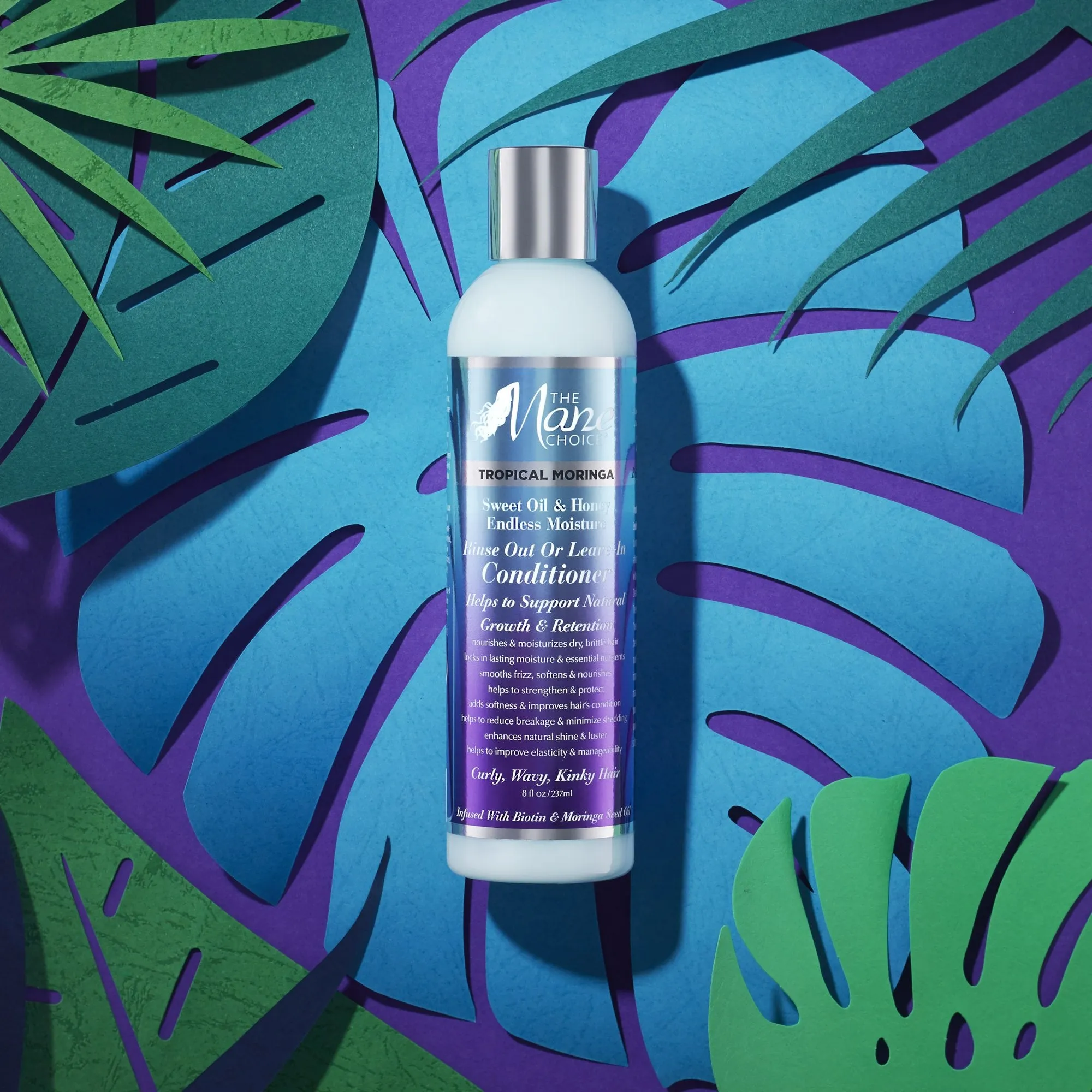 Tropical Moringa Sweet Oil & Honey Endless Moisture Rinse Out or Leave-In Conditioner