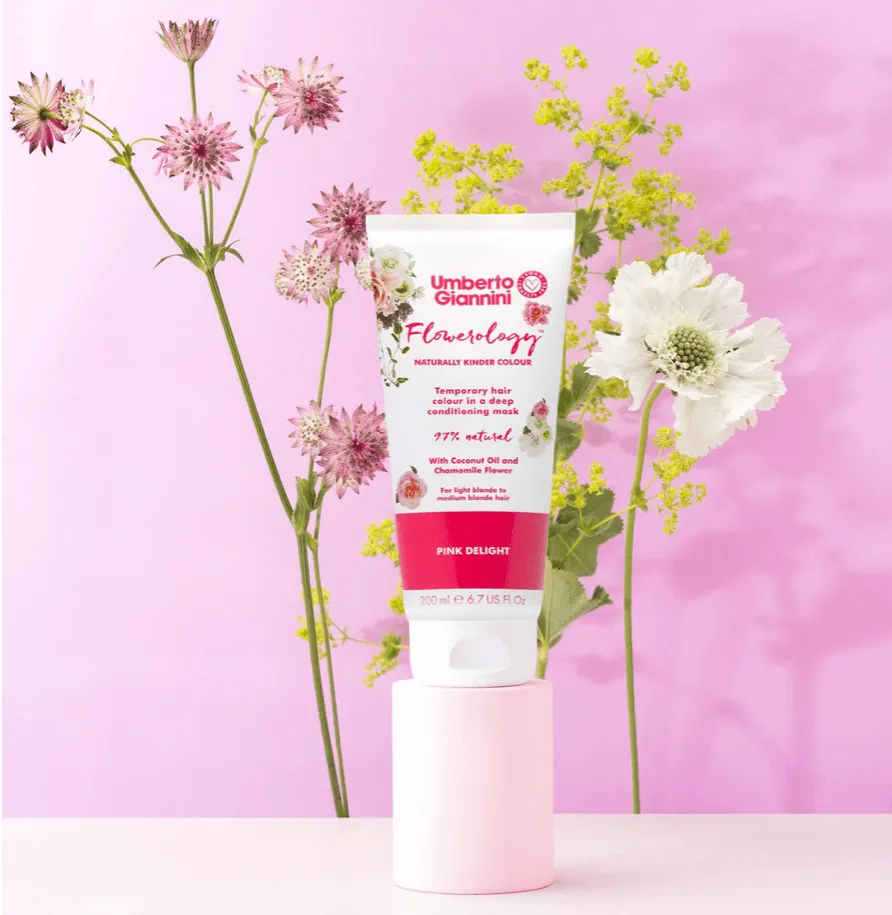 Umberto Giannini - Flowerology - Masque colorant temporaire "pink delight"  - 200ml