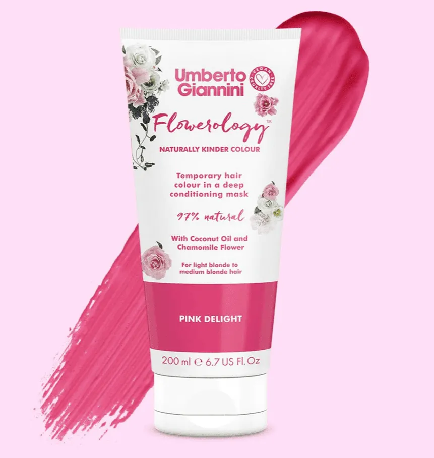 Umberto Giannini - Flowerology - Masque colorant temporaire "pink delight"  - 200ml