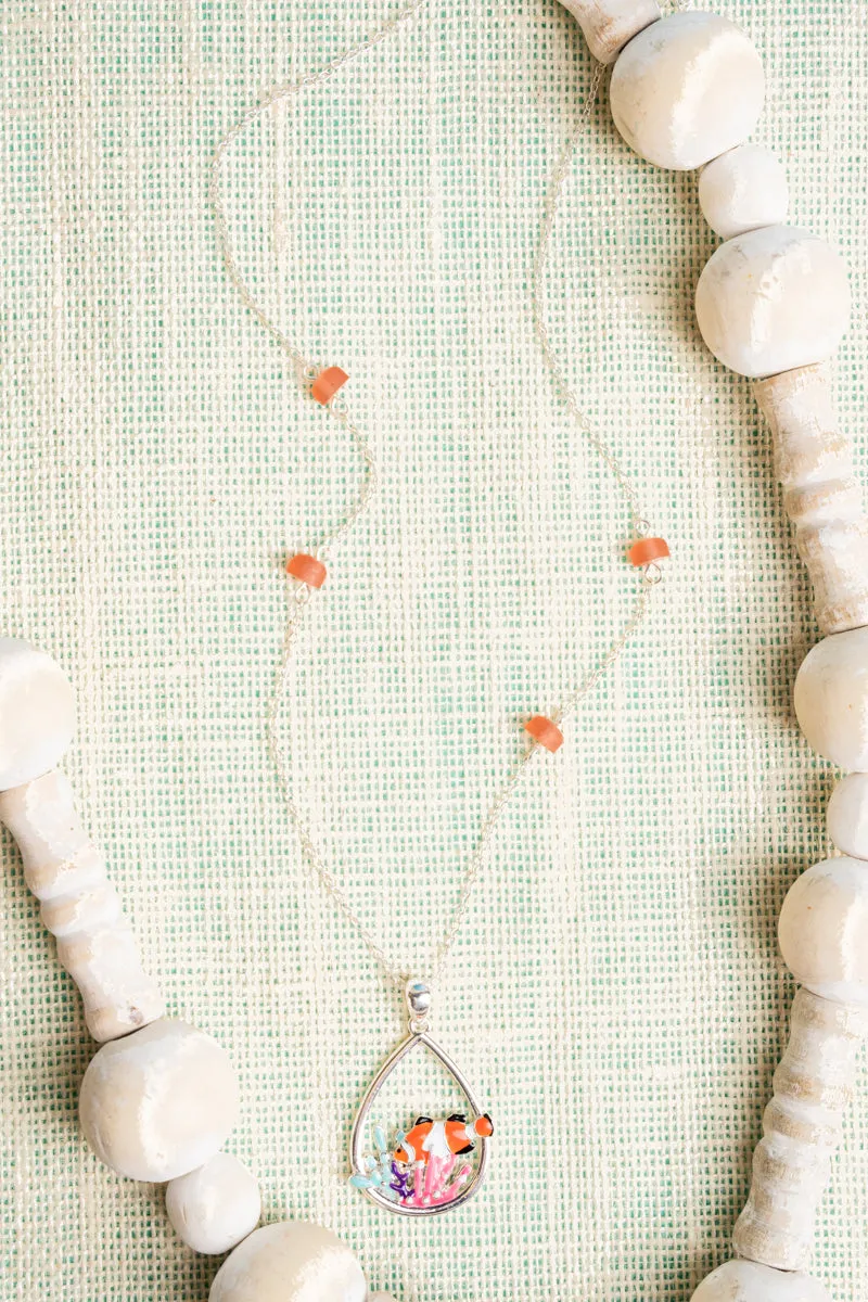 Underwater Adventure Tropical Teardrop Necklace