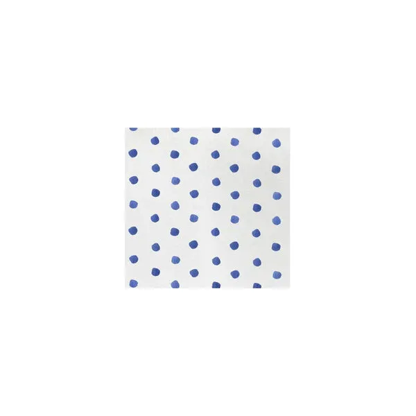 Vietri Papersoft Blue Dot Cocktail Napkins