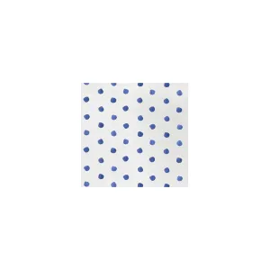 Vietri Papersoft Blue Dot Cocktail Napkins