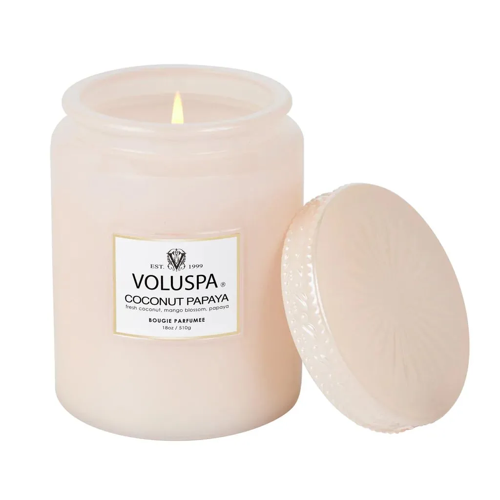Voluspa Coconut Papaya Large Jar Candle