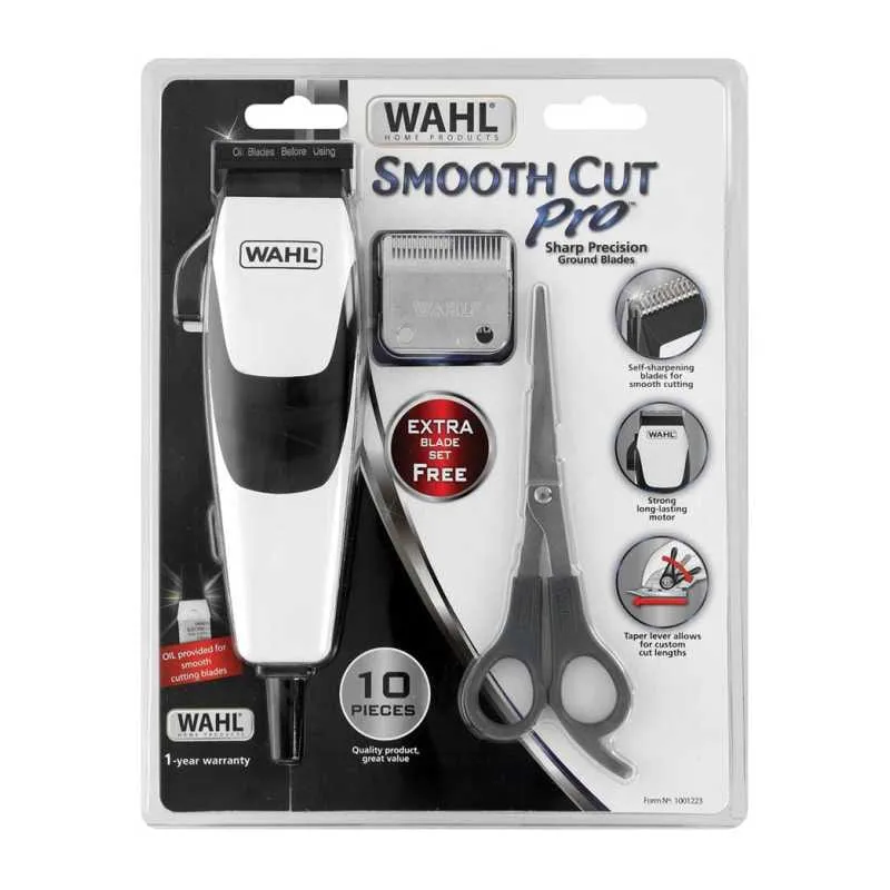 Wahl Smooth Cut Pro 10 Piece Hair Clipper Kit