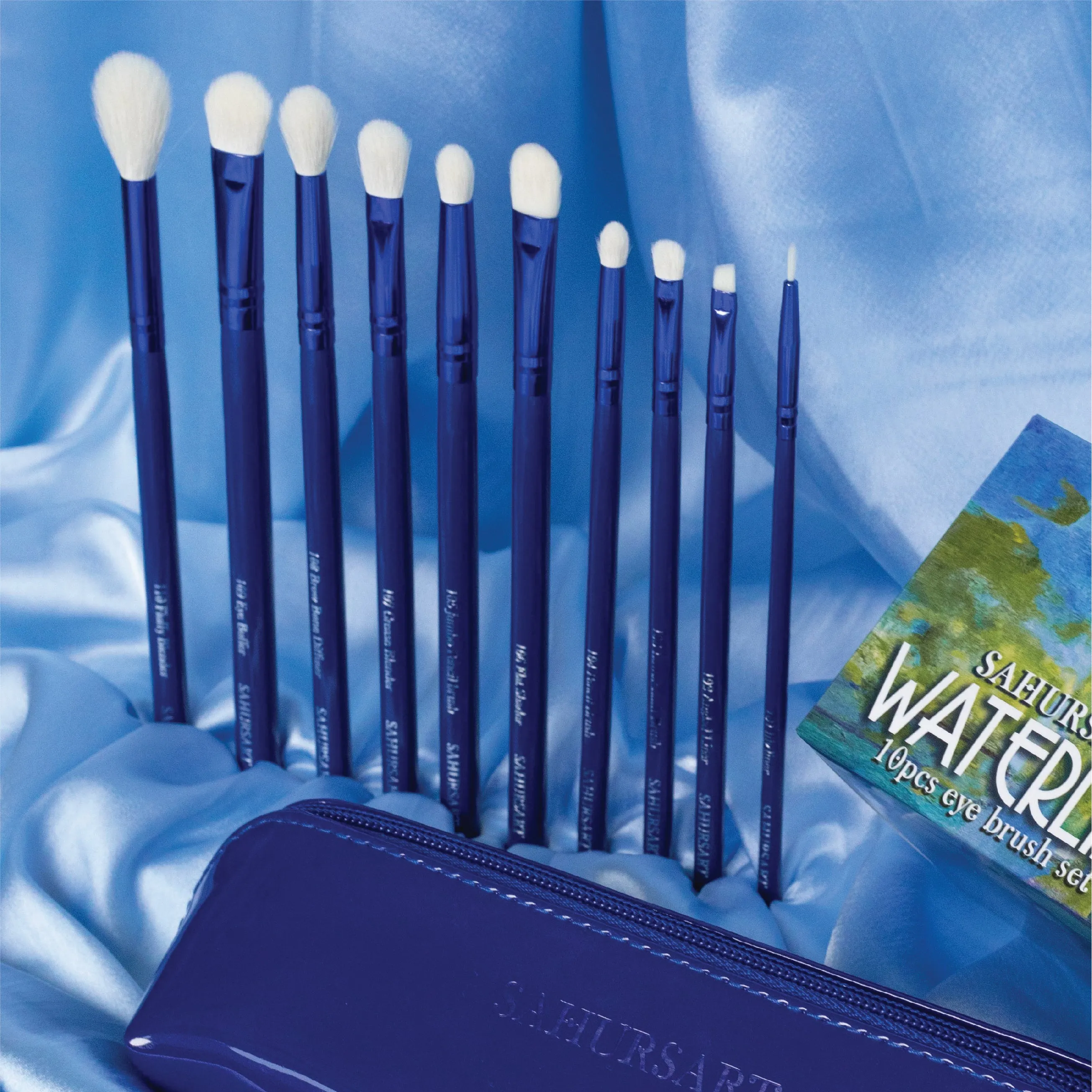 WATERLILY- 10 Piece Eye Brush Set