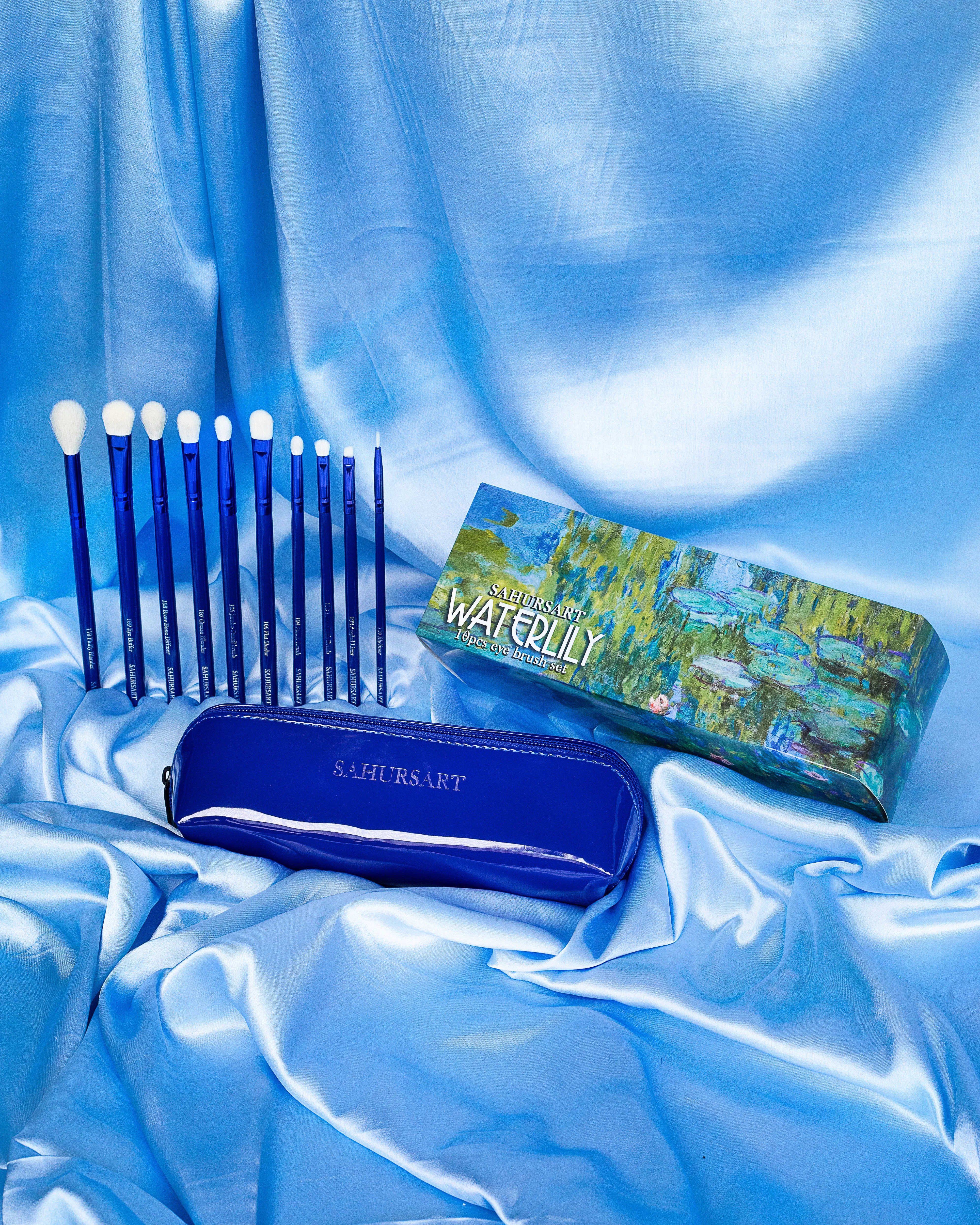 WATERLILY- 10 Piece Eye Brush Set