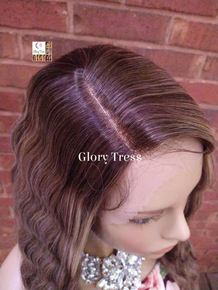 Wavy Lace Front Wig, Wavy Wig, Ombre Ash Blonde Wig, Blonde Wig,  Glory Tress, Wigs, Wig, New Arrival // YOU'RE BRILLIANT