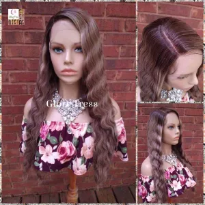 Wavy Lace Front Wig, Wavy Wig, Ombre Ash Blonde Wig, Blonde Wig,  Glory Tress, Wigs, Wig, New Arrival // YOU'RE BRILLIANT