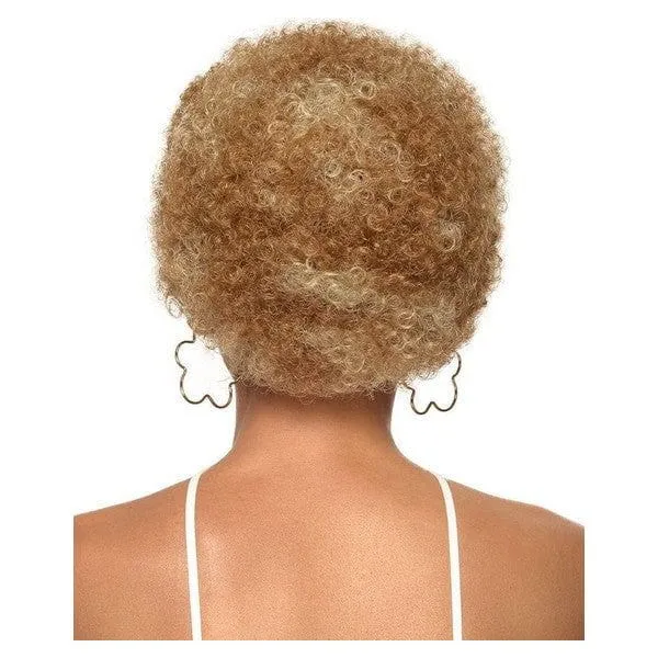 Wig Afro Short Synthetic Hair, Synthetic hair wig, Afro wig, Color:1