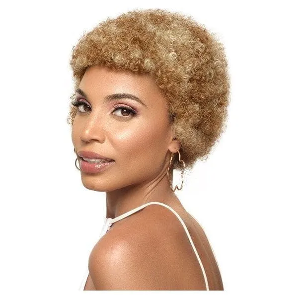 Wig Afro Short Synthetic Hair, Synthetic hair wig, Afro wig, Color:1