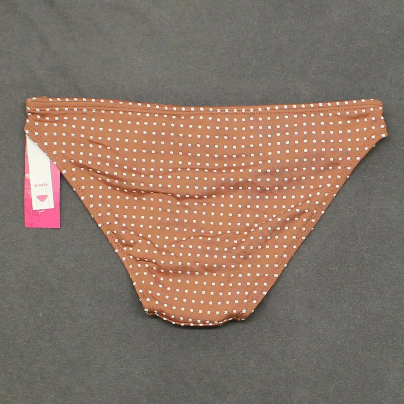 Xhilaration Women's Textured Clip Dot Cheeky Bikini Bottom