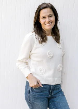 XZ Floral Applique Sweater