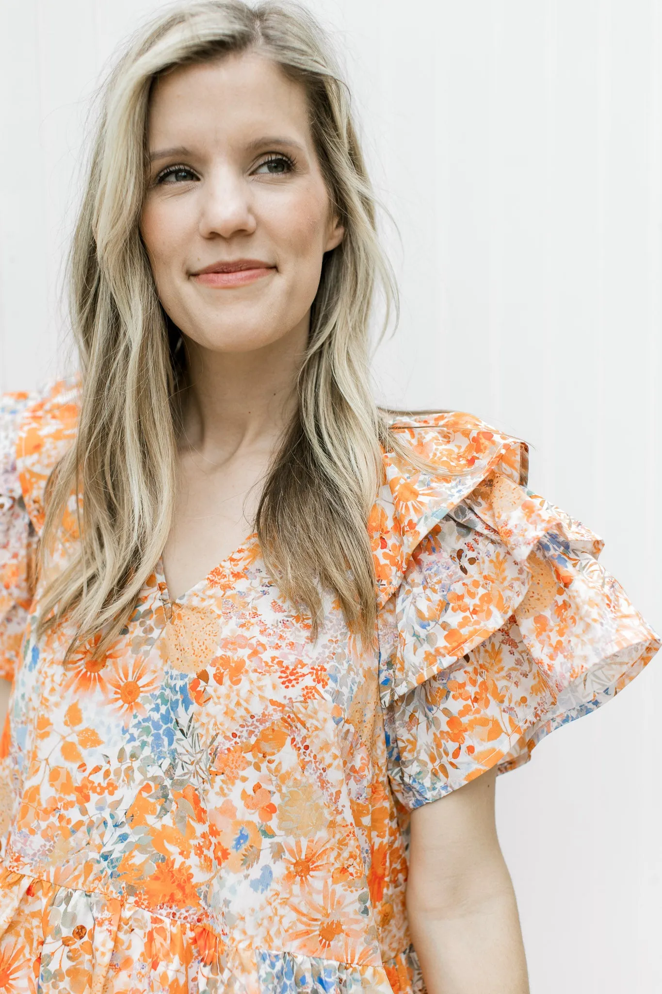 XZ Orange Flowers Dress