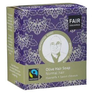 ZERO WASTE | Olive Hair Soap with Cotton Soap Bag - For Normal Hair