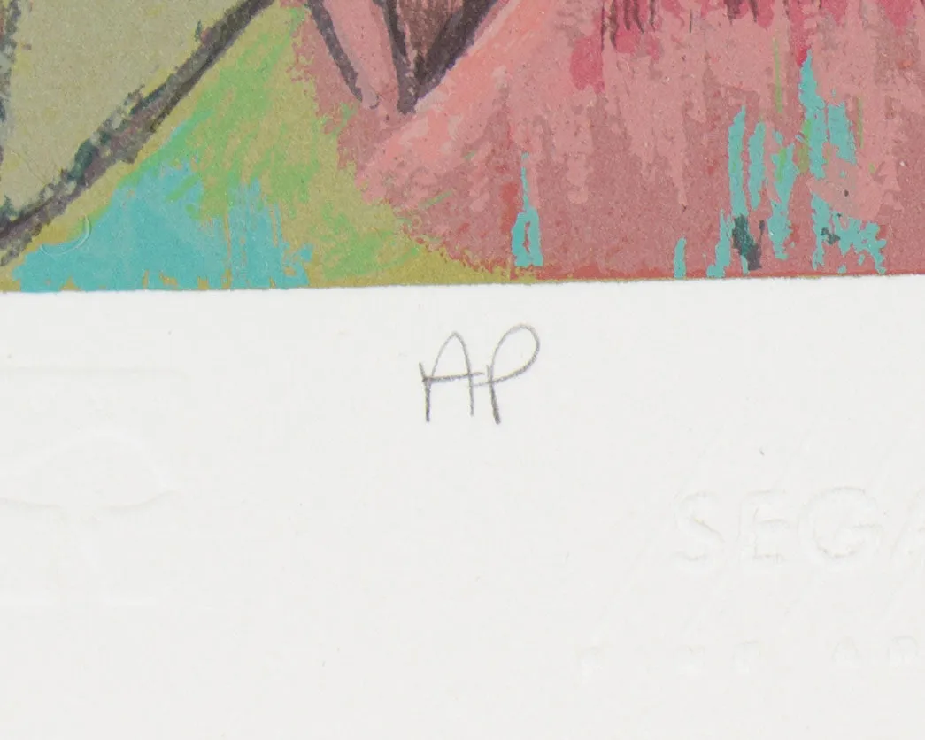 Zhou Ling Signed 1990 “Quiet Moment” Artist’s Proof Serigraph